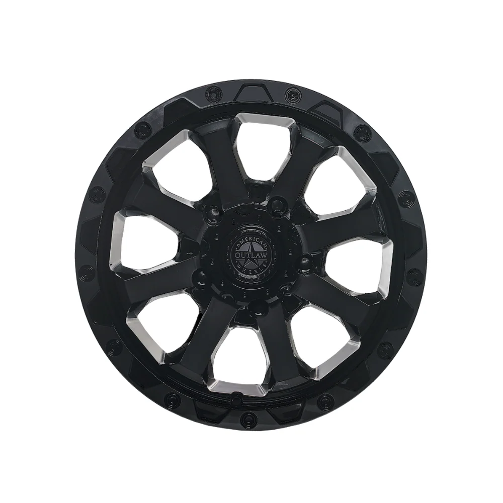AMERICAN OUTLAW CAPONE Gloss Black Tinted Face - Image 2