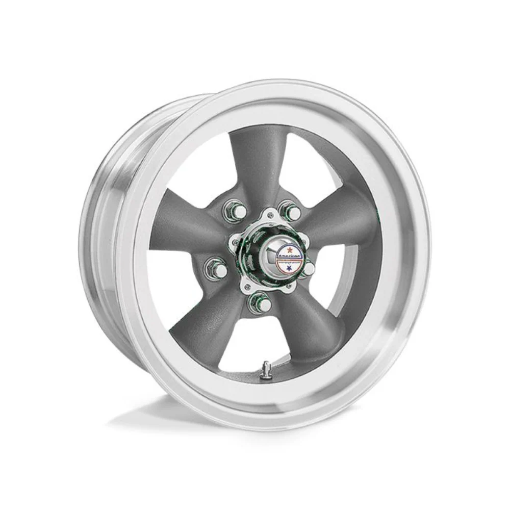 AMERICAN RACING VN105 TORQ THRUST D Torq Thrust Gray Machined Lip
