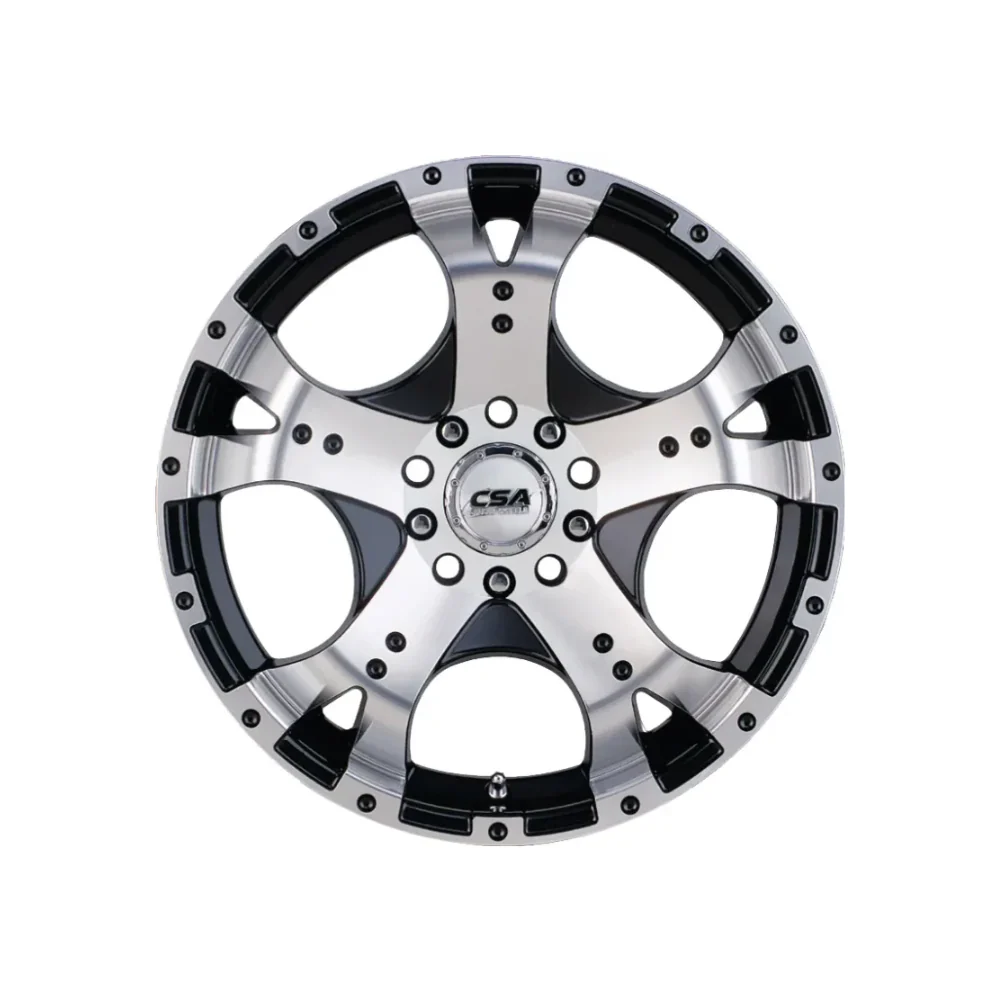 CSA WHEELS Jackal Small Cap GLOSS BLACK MACHINED FACE - Image 2