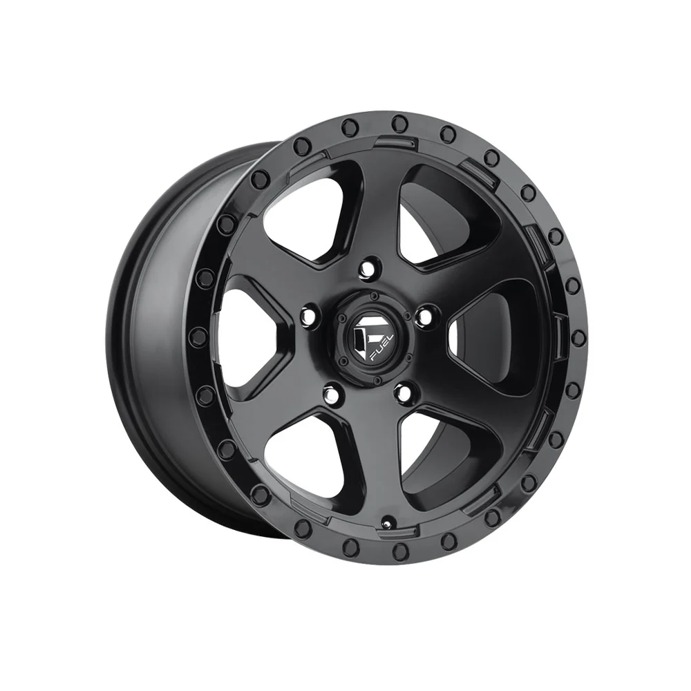 FUEL 1PC D589 RIPPER MATTE BLACK GLOSS BLACK LIP