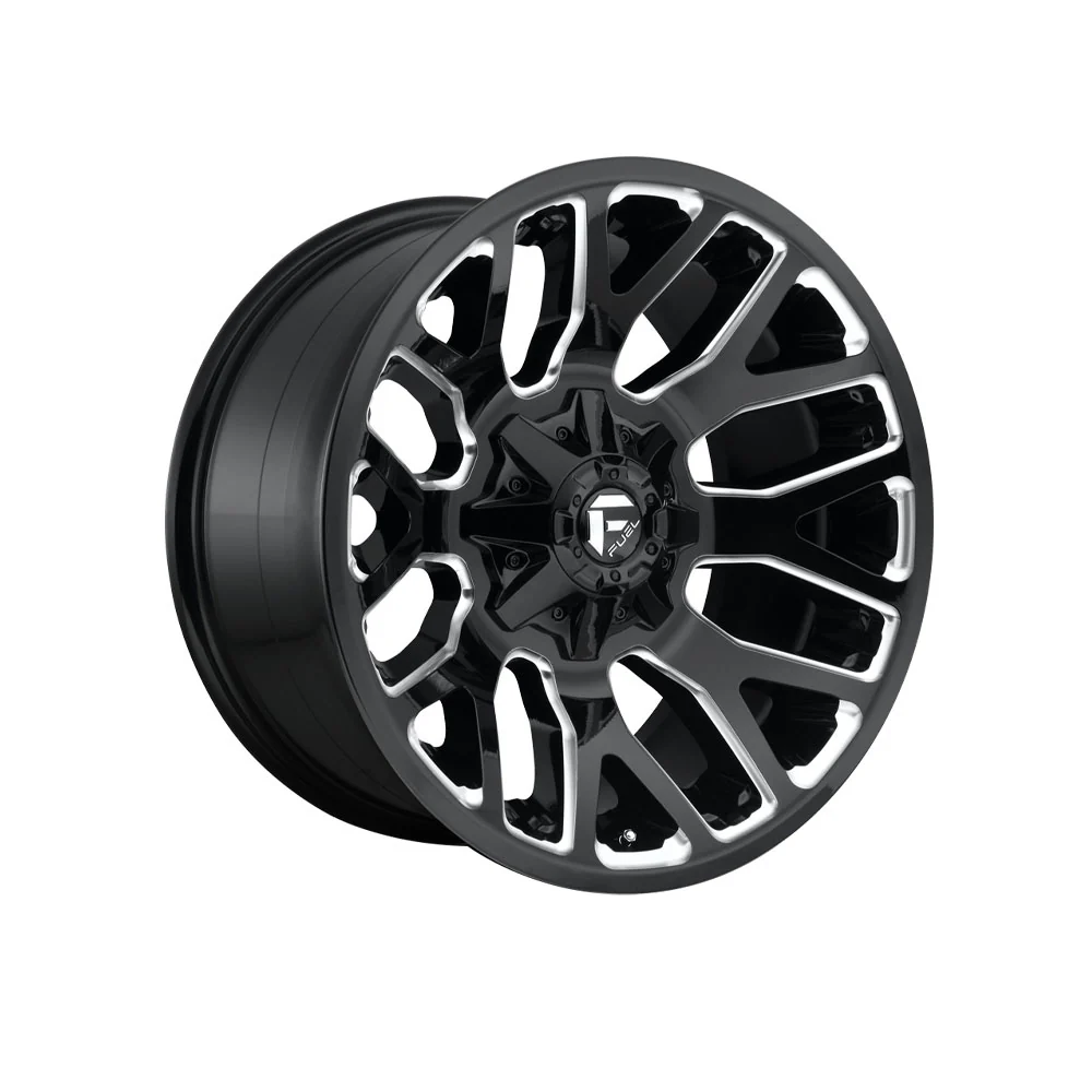 FUEL 1PC D607 WARRIOR GLOSS BLACK MILLED