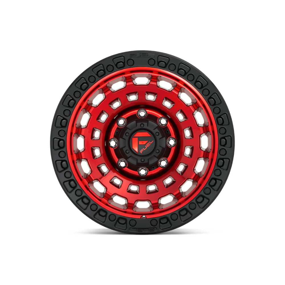 FUEL 1PC D632 ZEPHYR CANDY RED BLACK BEAD RING - Image 2