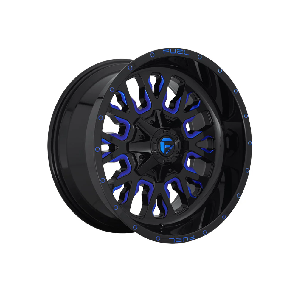 FUEL 1PC D645 STROKE GLOSS BLACK BLUE TINTED CLEAR