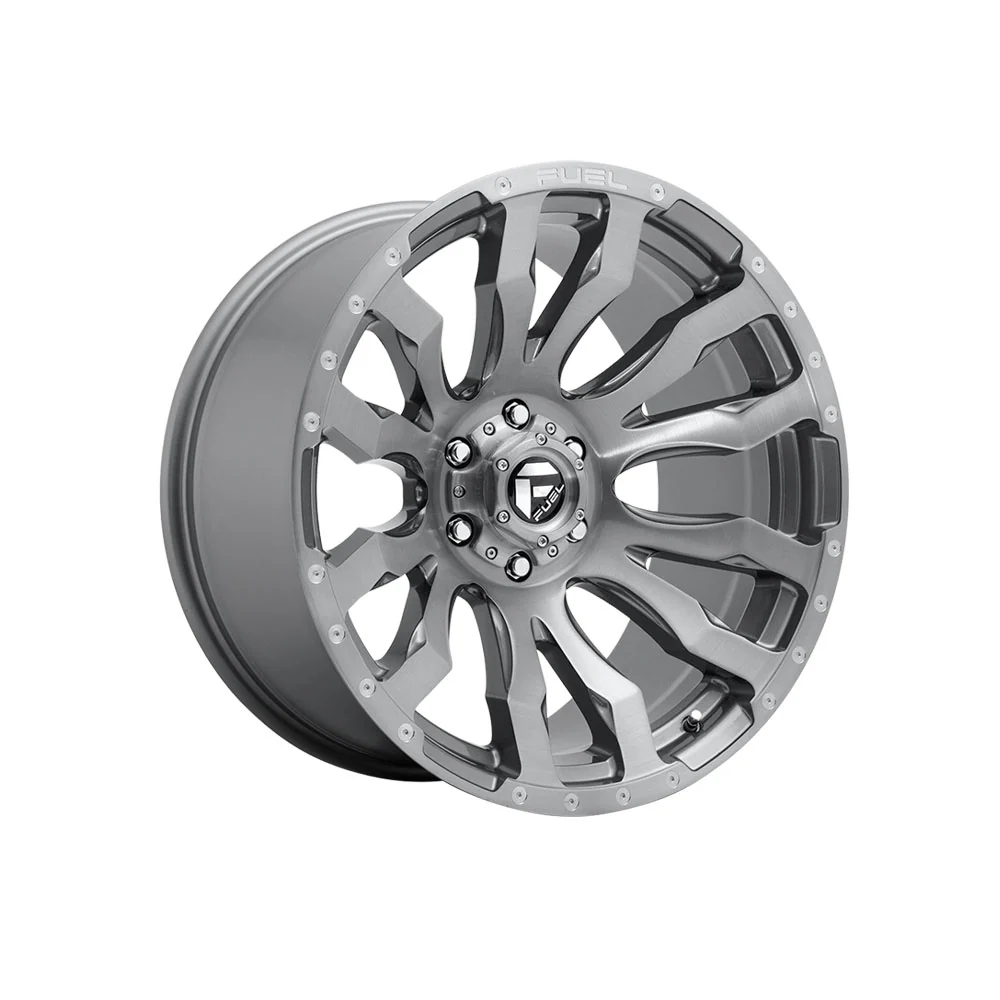 FUEL 1PC D693 BLITZ PLATINUM BRUSHED GUN METAL TINTED CLEAR