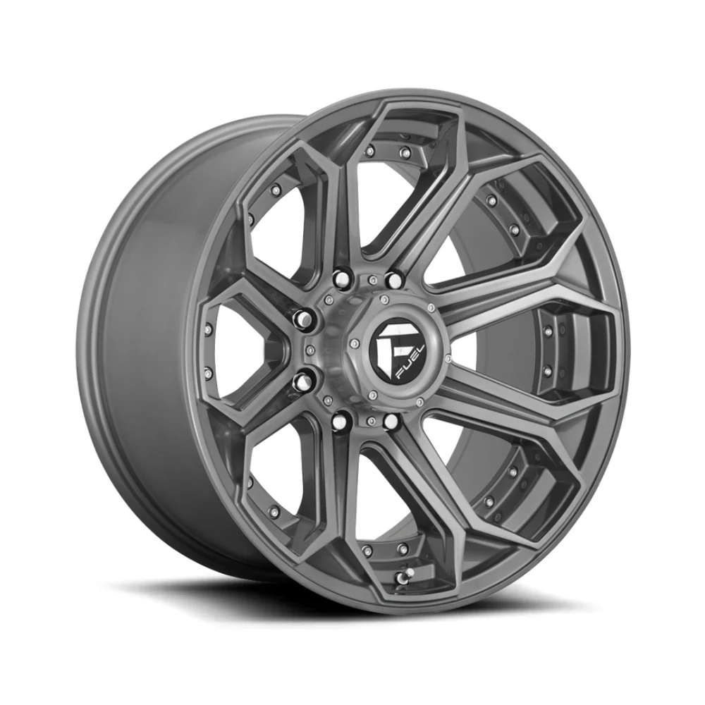 FUEL 1PC D705 SIEGE BRUSHED GUN METAL TINTED CLEAR