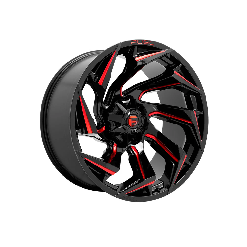 FUEL 1PC D755 REACTION Gloss Black Milled With Red Tint