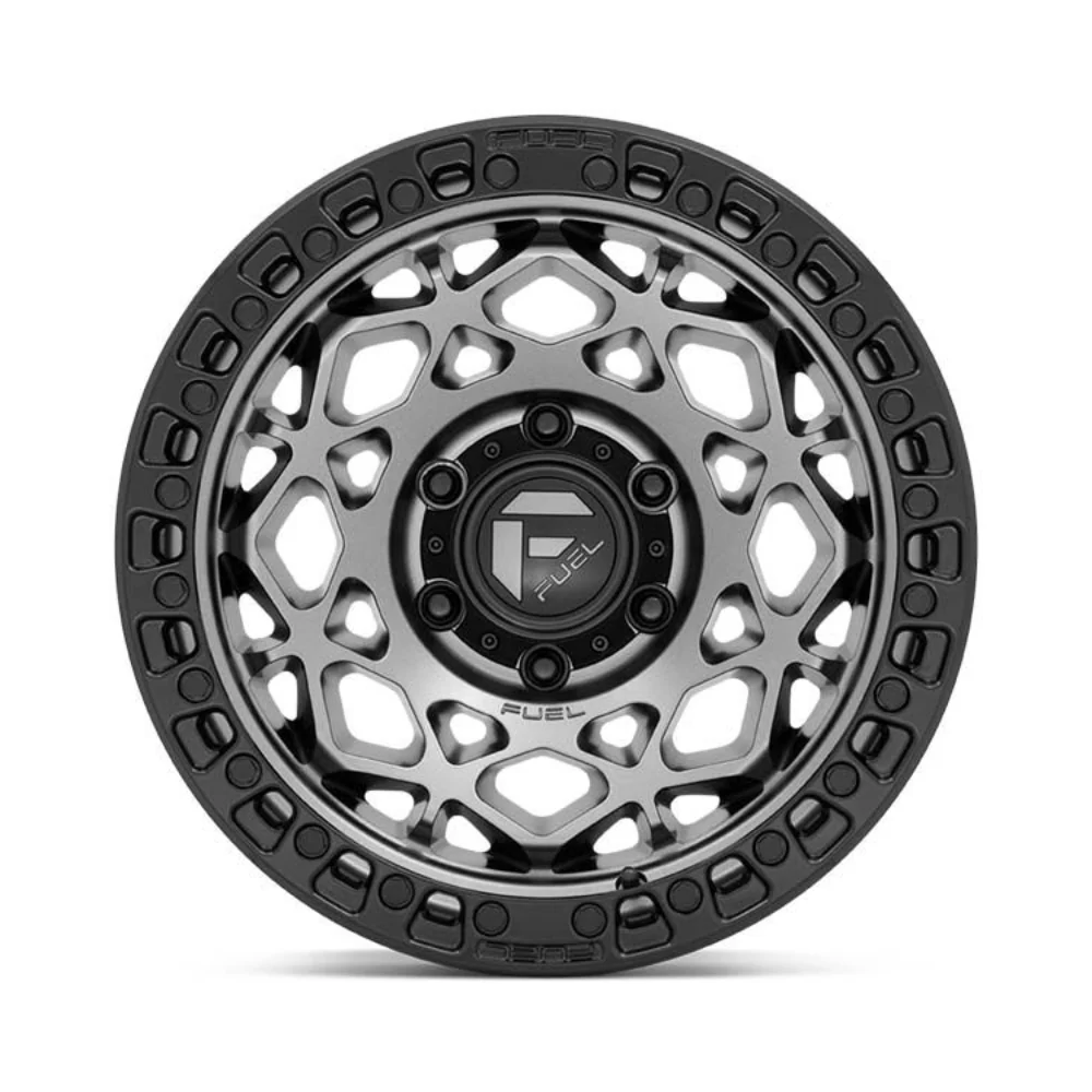 FUEL 1PC D784 GUNMETAL W/ MATTE BLACK RING - Image 2