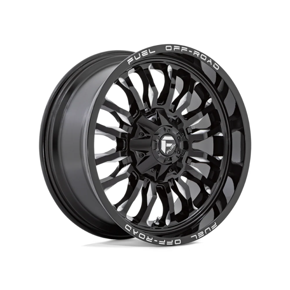 FUEL 1PC D795 ARC GLOSS BLACK MILLED