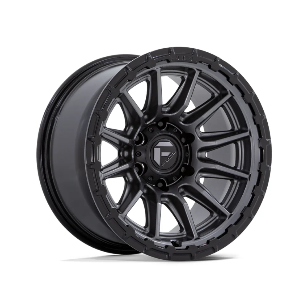 FUEL 1PC FC866 PISTON MATTE GUNMETAL GLOSS BLACK LIP