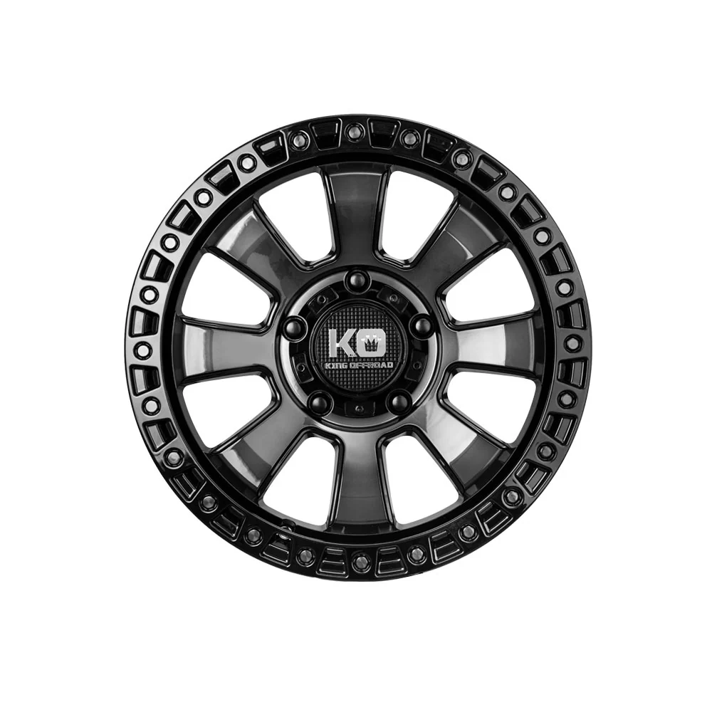 KING OFFROAD ARMOR GLOSS BLACK/BLACK TINT FACE - Image 2
