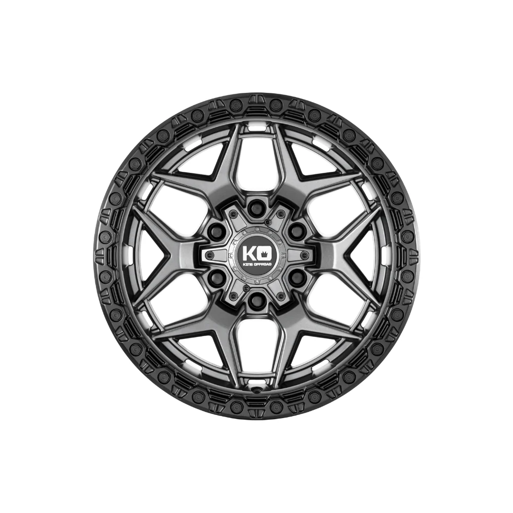 KING OFFROAD GROWLER MATTE TITANIUM/SATIN BLACK LIP - Image 2