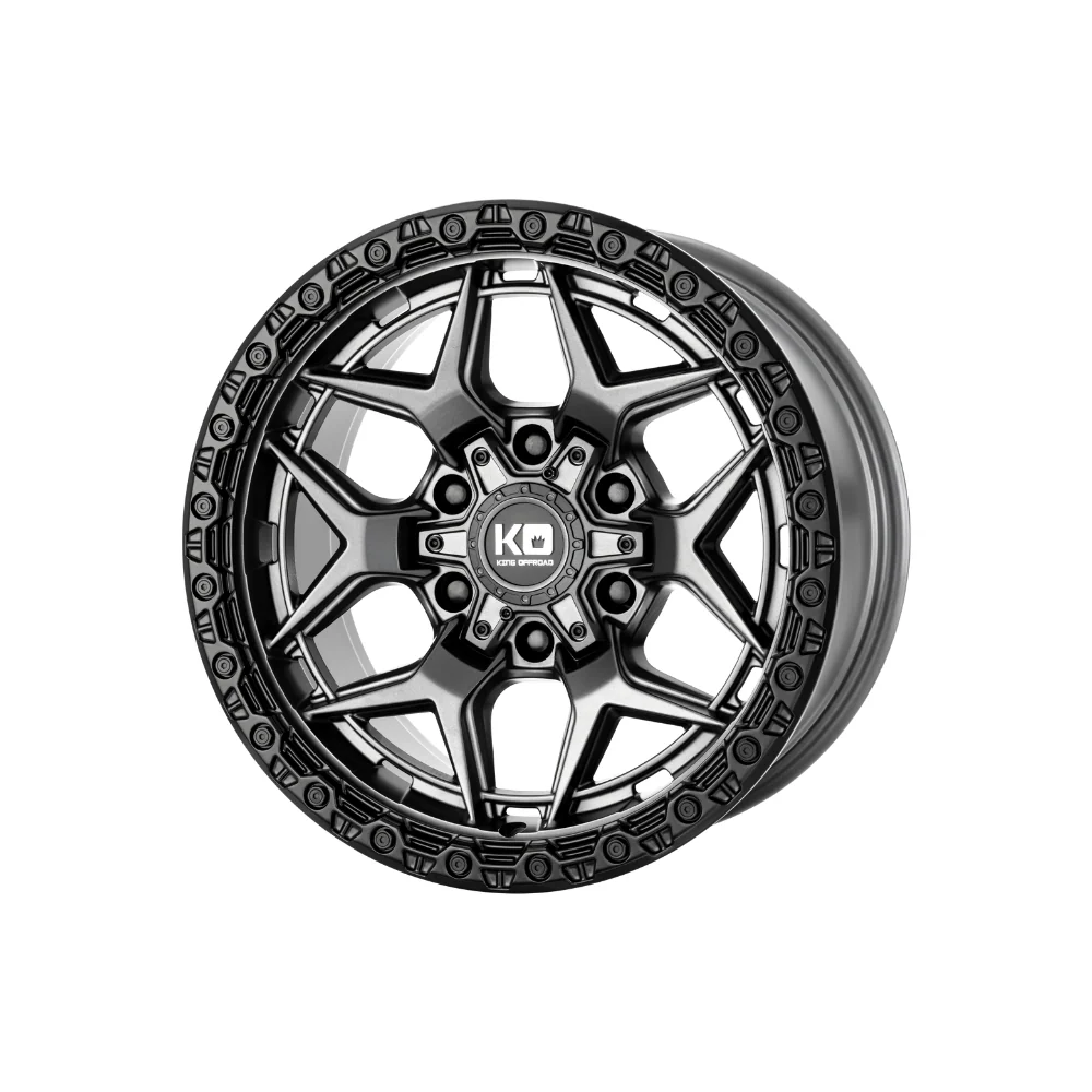 KING OFFROAD GROWLER MATTE TITANIUM/SATIN BLACK LIP - Image 3