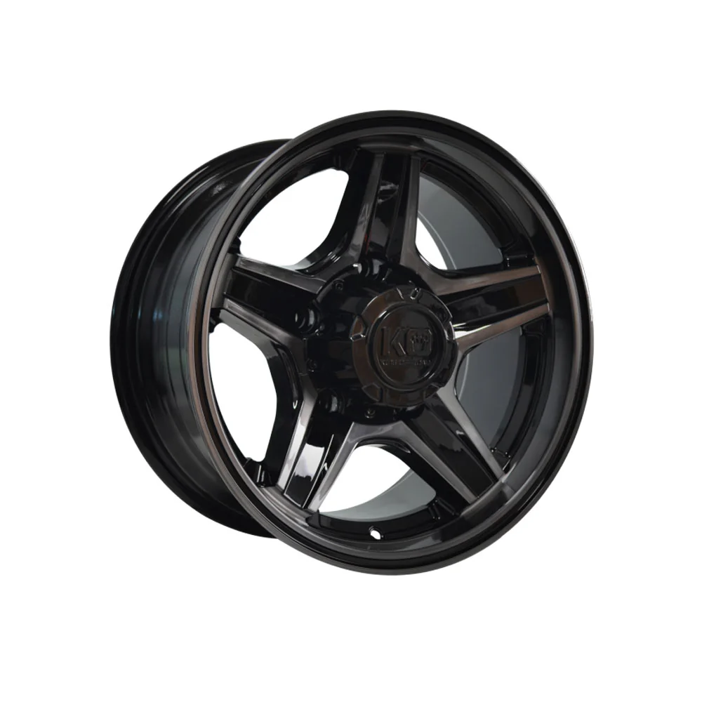 KING OFFROAD RIVAL GLOSS BLACK/DARK TINT FACE