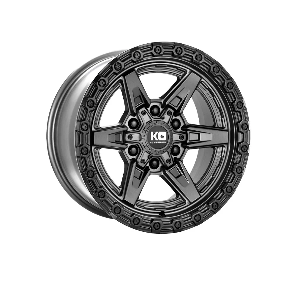 KING OFFROAD TITAN MATTE TITANIUM/SATIN BLACK LIP