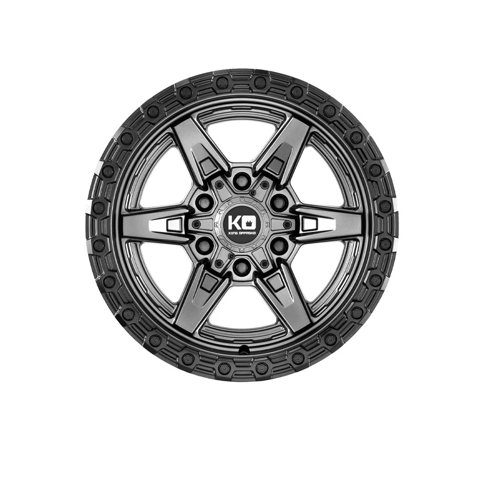 KING OFFROAD TITAN MATTE TITANIUM/SATIN BLACK LIP - Image 2