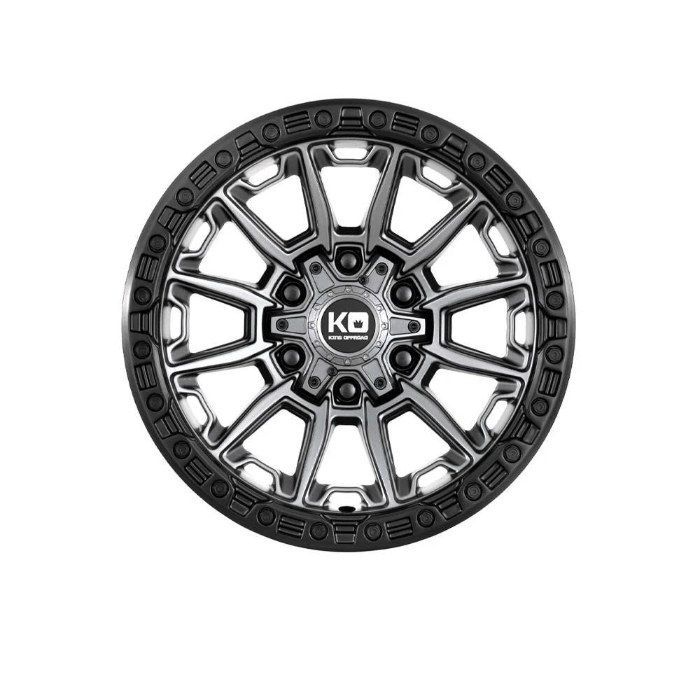 KING OFFROAD WARRIOR MATTE TITANIUM/SATIN BLACK LIP - Image 2