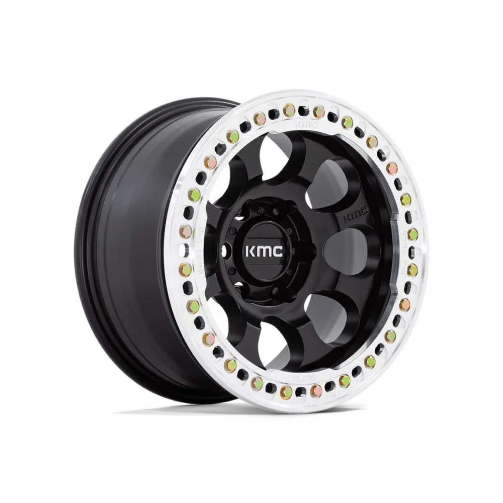 KMC KM237 RIOT BEADLOCK Satin Black Machined