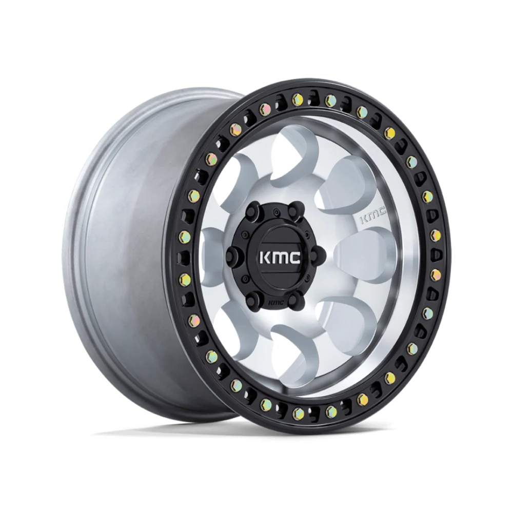 KMC KM550 RIOT SBL MACHINED WITH SATIN BLACK LIP