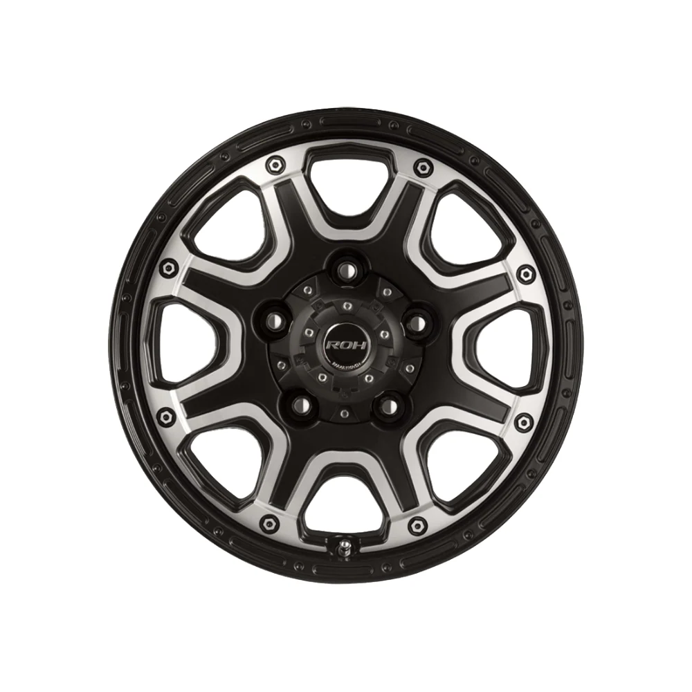ROH WHEELS OCTAGON MATTE BLACK/MACHINED - Image 2